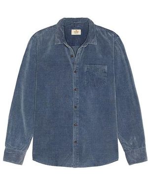 Marine Layer Lightweight Corduroy Shirt - Blue