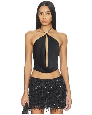 superdown Paulita Halter Top - Black