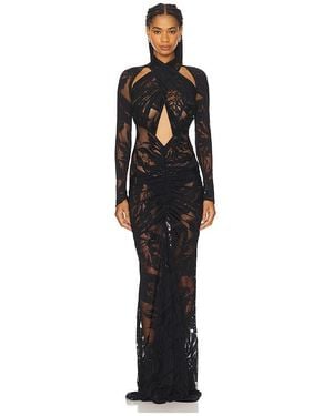 LAPOINTE Vestido En Color Negro Talla (También En 4)