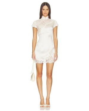 SAU LEE Ellen Dress - White