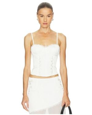 Runaway the Label Emberly Bustier - White