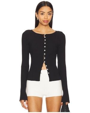 Free People Top Manga Larga Tilly En Color Negro Talla (También En M, S, Xl, Xs)