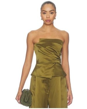 The Sei Wrap Bustier - Green