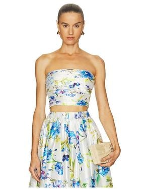 Hemant & Nandita Strapless Top - White