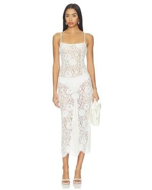 V. Chapman ROBE MAXI HALLIE en White. Taille 4. Also en 2, 6, 8. - Blanc