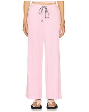 Sundry Crop Lounge Pant - Pink