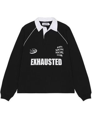 ANTI SOCIAL SOCIAL CLUB Rugby Polo - Black