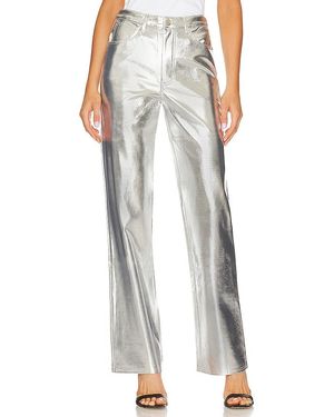 WeWoreWhat Mirror Straight Leg - Metallic