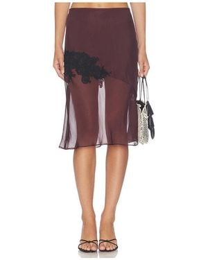 SIR. Noria Midi Skirt - Red