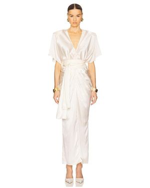 helsa godet shirt dress Helsa Godet Shirt Dress in White