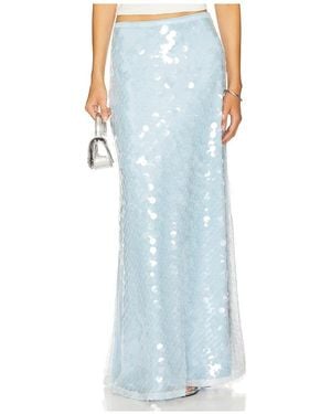 SNDY'S X Revolve Calliope Maxi Skirt - Blue