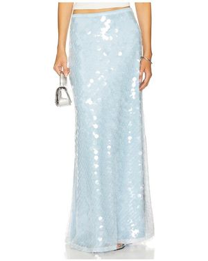 SNDY'S X Revolve Calliope Maxi Skirt - Blue