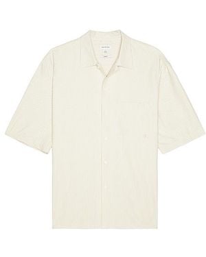 Calvin Klein Seersucker リラックスシャツ - ホワイト