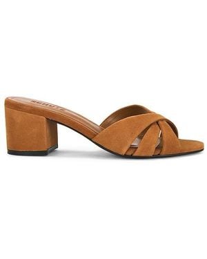 SCHUTZ SHOES Pantolette Keefa Block - Braun