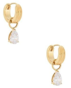 petit moments Teardrop Stone Earrings - Multicolour
