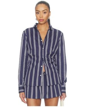 HOMMEGIRLS Camisa Original En Color Multi Talla (También En M, S, Xs) - Azul