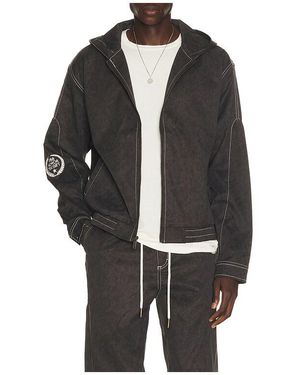 Honor The Gift Twill Hooded Jacket - Black