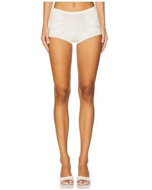 nastyamasha Shorts Knitted Mini - Weiß