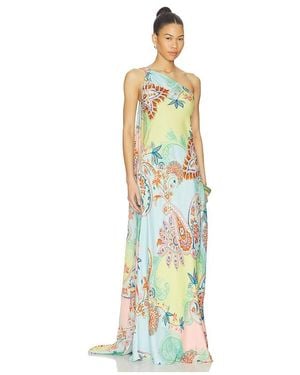 chinese dress ladies Atlas One Shoulder Gown – AMUR main image 1