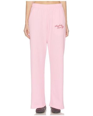 The Mayfair Group Somebody Love You Wide Leg Sweatpants - Pink