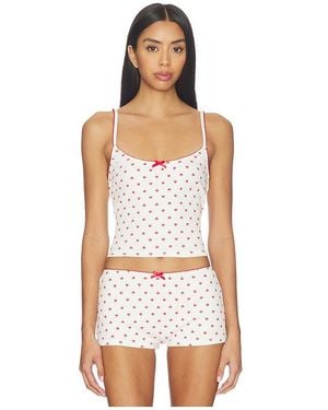 KAT THE LABEL Hugo Singlet Tank Top - White