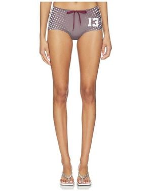 Jaded London Illusion Print Football Mini Shorts - Blue