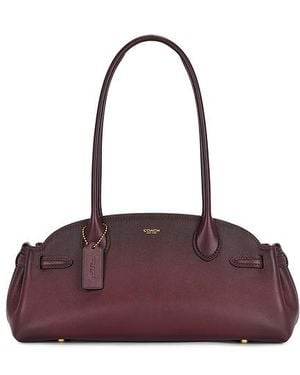 COACH Bolso Hombro Empire En Color Vino Talla - Morado
