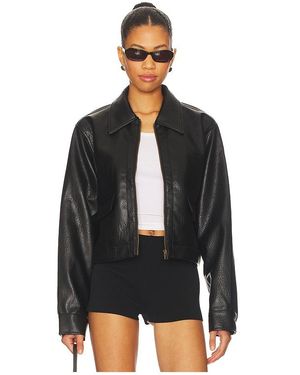 ALL THE WAYS Fianna Faux Leather Jacket - Black