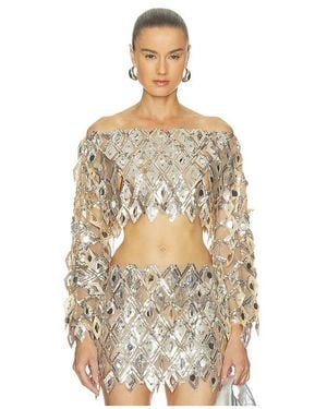 The Dolls House Luna Top - Metallic