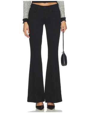 L'Agence Lenora Low Rise Seamed Flare - Black