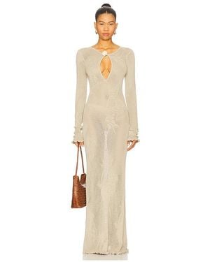 Mirror Palais Rose Pointelle Dress - ナチュラル