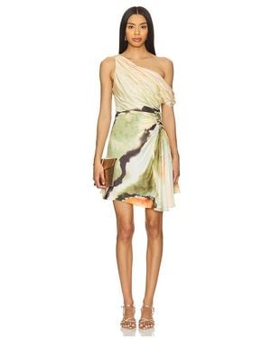 AMUR Minivestido Elowen En Color Ivory,Sage Talla (También En 14) - Multicolor
