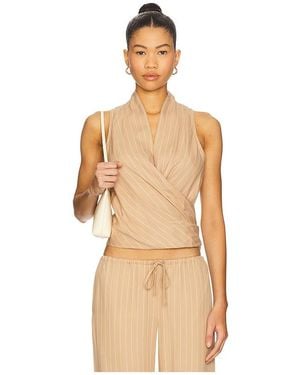 Bec & Bridge Almeria Wrap Top - Natural