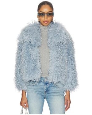 Adrienne Landau Chaqueta Isabel En Color Bebe Azul Talla (También En S, M)