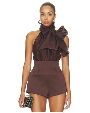 retroféte Indira Top - Brown