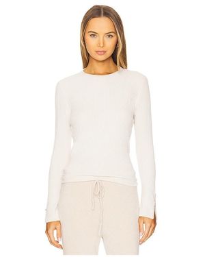 Barefoot Dreams Cozychic Ulra Light ロングスリーブトップ - ホワイト