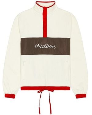 Malbon Golf Mandalay Polar Fleece 1/4 Zip Jumper - White