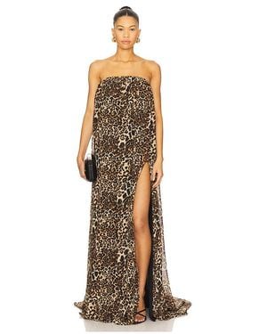 AWAVE Studio Long Dress With Leg Slits - Natural