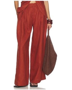 Faithfull the Brand Sofia Trouser - Red