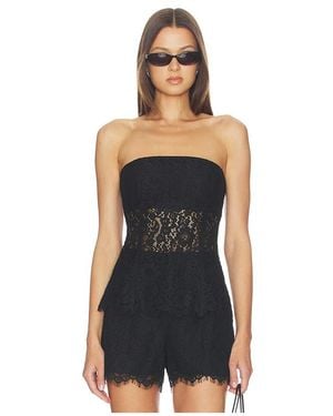 Cami NYC Bijou Strapless Lace Top - Black