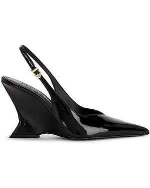 SCHUTZ SHOES Siena Buckle Slingback Pump - Black