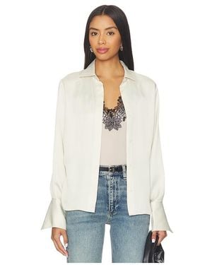Rag & Bone Venus Popover Blouse - White