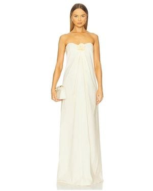 Caroline Constas Vestido Kyra En Color Neutral Talla (También En Xs) - Blanco