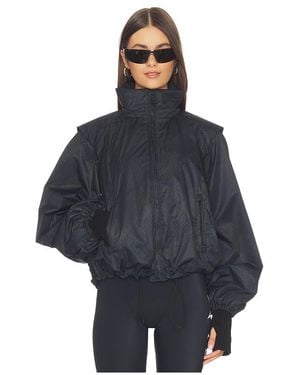 Perfect Moment Scratch Houndstooth Bomber Jacket - Blue