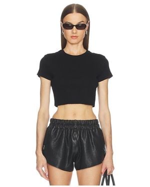 RE/DONE Top Corto 60S En Color Negro Talla (También En M, S, Xs)