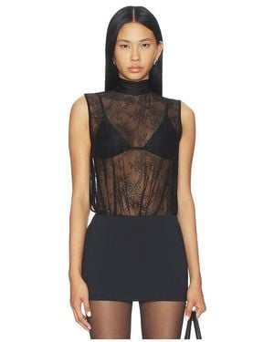 MORE TO COME Avia Tie Bodysuit - Black