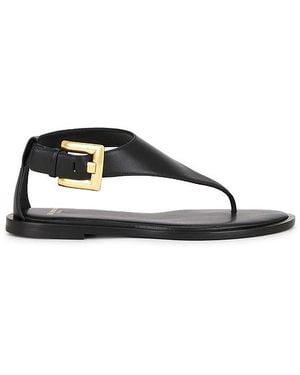 Balmain Anthem Thong Sandal - Black