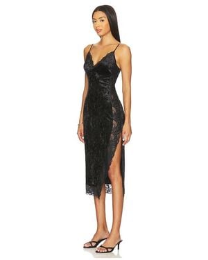 Free People Raise A Toast Midi Slip Dress - Black