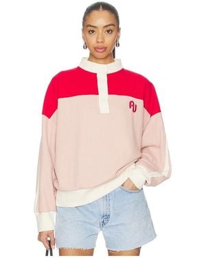 Araminta James Aj Vintage Knit Sweatshirt - Red