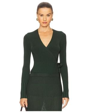 Zimmermann Wickelcardigan - Grün